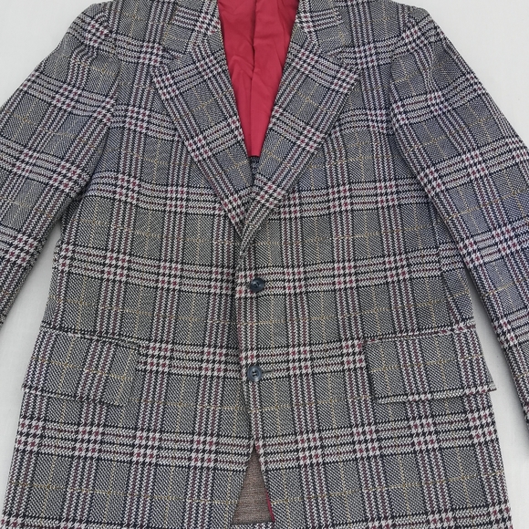 Vintage Other - Vintage Polyester Plaid Jacket